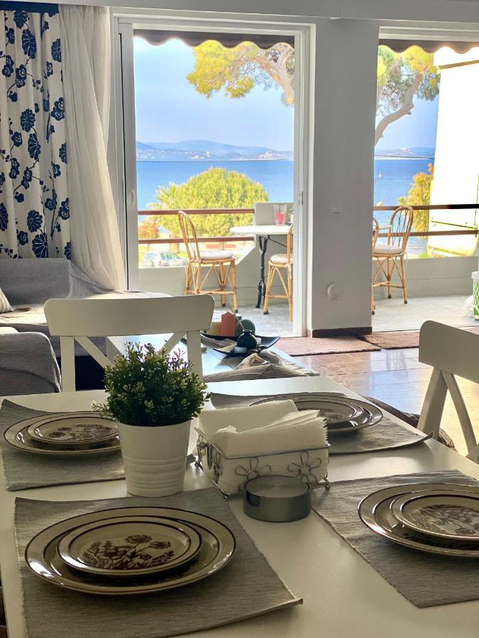 Blue Vision Apartment Nea Makri Bagian luar foto