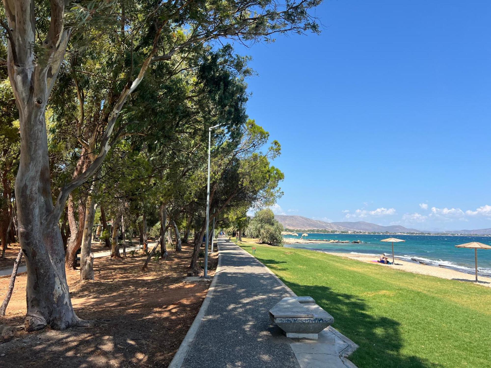 Blue Vision Apartment Nea Makri Bagian luar foto